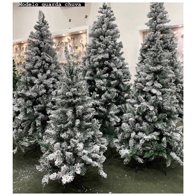 Árvore De Natal Luxo Pinheiro Neve Nevada 1,50M no Shoptime