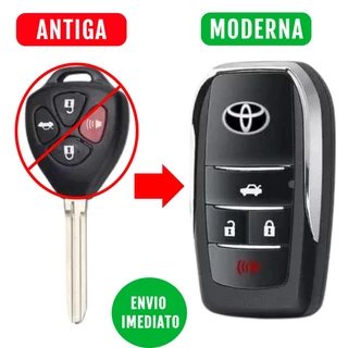 Capa carcaça Chave Canivete Toyota Hilux Sw4 4 Botões em Oferta na Shopee