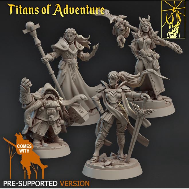 Miniatura para RPG – Titans of Adventures - Set 1