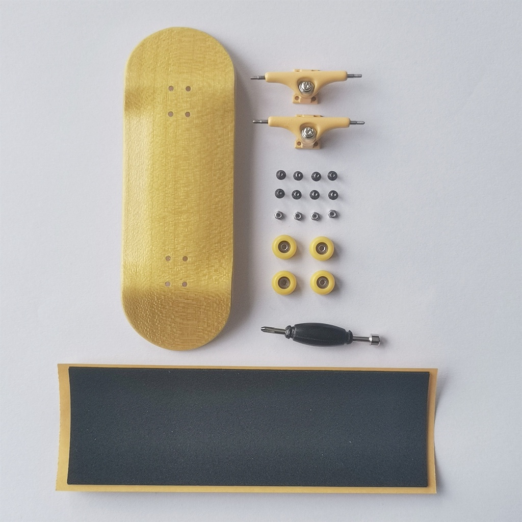 Pack De 10 Alfombrillas Antideslizantes Para Dedo Skateboard – Amarillas Y Negras, Ideales Para Practicar Trucos En Interiores