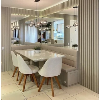 22 Placas Ripa Ripado Revestimento de Parede 3D 50x50 Luxo Alto Relevo Resistente PSAI Painel