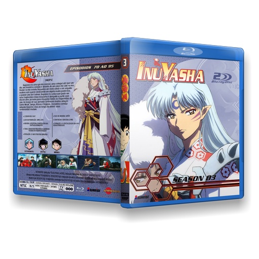 Blu-ray Inuyasha - Serie completa de TV e Filmes com dublagem