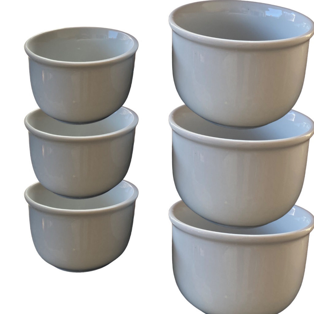 6 Cumbucas De Porcelana M E G Açaí Sopas Caldos Petiscos