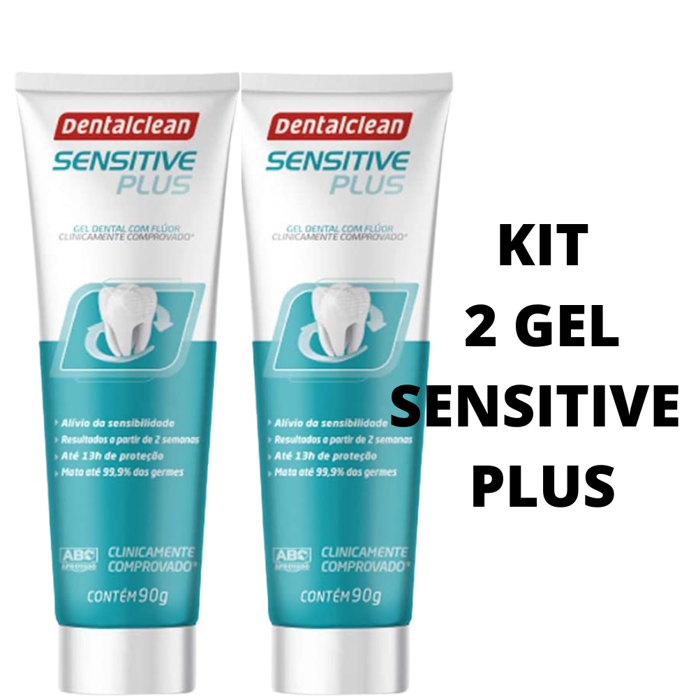 Kit 2 Gel Sensitive Plus Alívio Rápido e Duradouro Pasta de Dente para ...