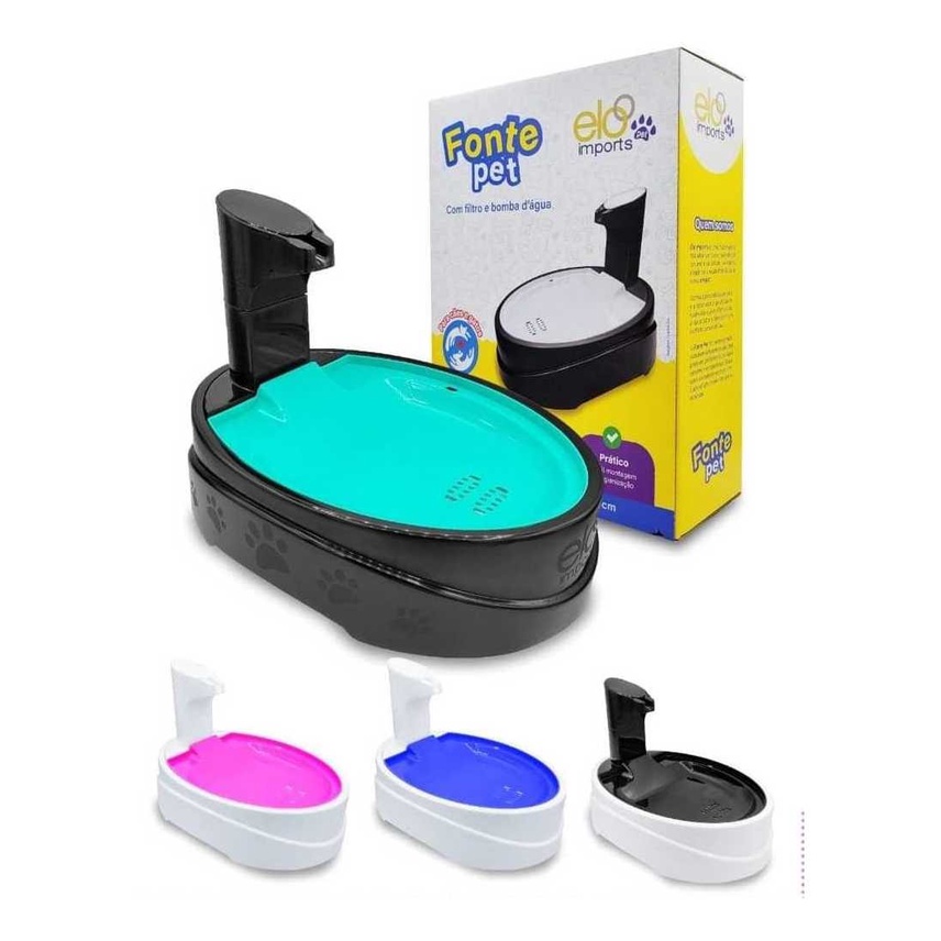 Fonte Bebedouro Elo Imports Novidade Cães Gato Bivolt 2 Litros