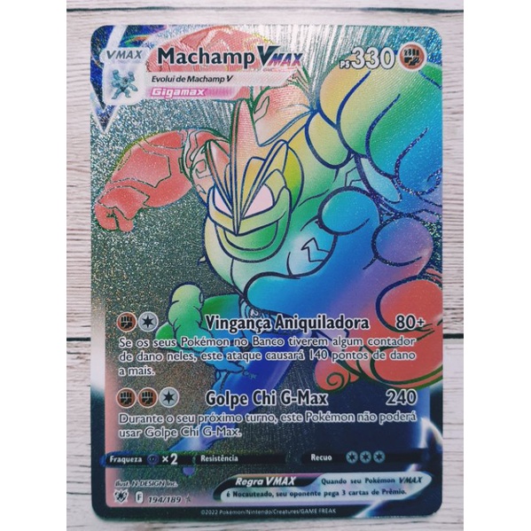 Carta Pokémon Machamp V Forte Estrelas Radiantes Original