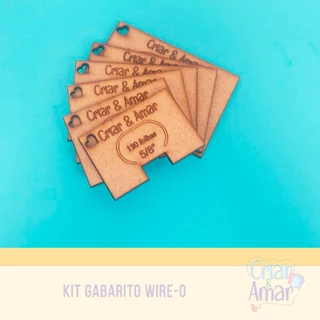 Kit Gabarito com Medição de wire-o e Medição do papel para wire-o