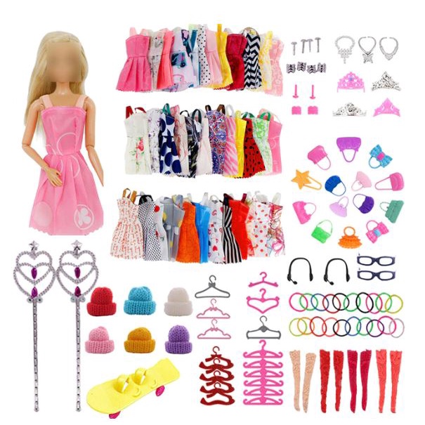 Roupinha Para Boneca Tipo Barbie mas Acessórios Kit Com 32pç