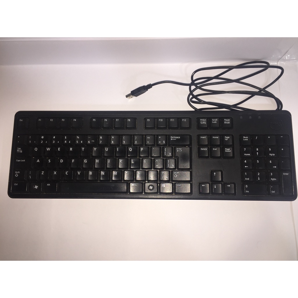 Teclado Dell Keyboard Preto - KB212-B | Shopee Brasil
