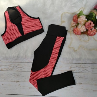 Conjunto Calça Leg legging Fitness + Top