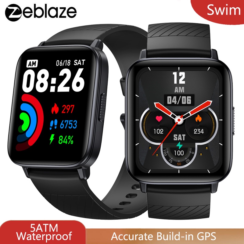 Zeblaze Swim GPS Nadar Smart Watch Para Piscina E Água Aberta 24H Monitor De  Saúde Fit APP