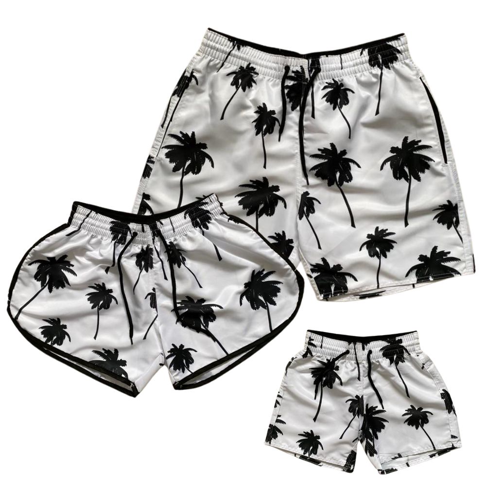 Kit 3 Shorts Praia Masculino Estampa Mod02