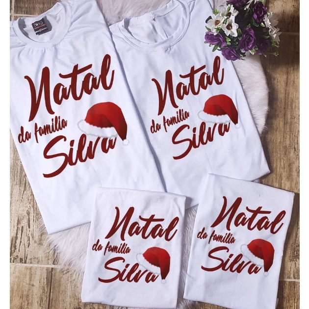 Camisa natal em hot sale familia