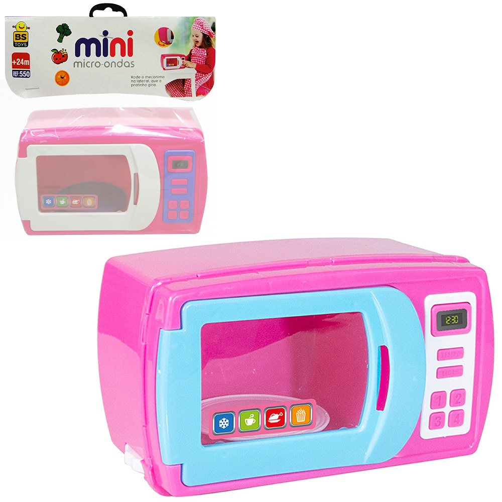 Kit Mini Brinquedo Cozinha Fogão E Microondas