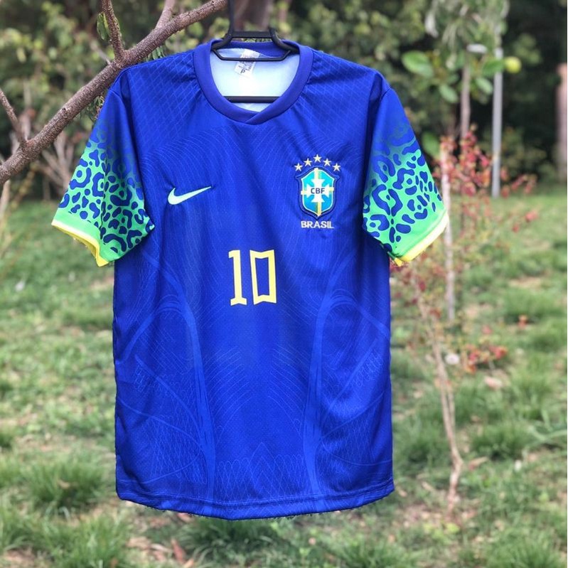Camiseta Brasil Azul 2022 Camisa Seleção Brasileira Azul