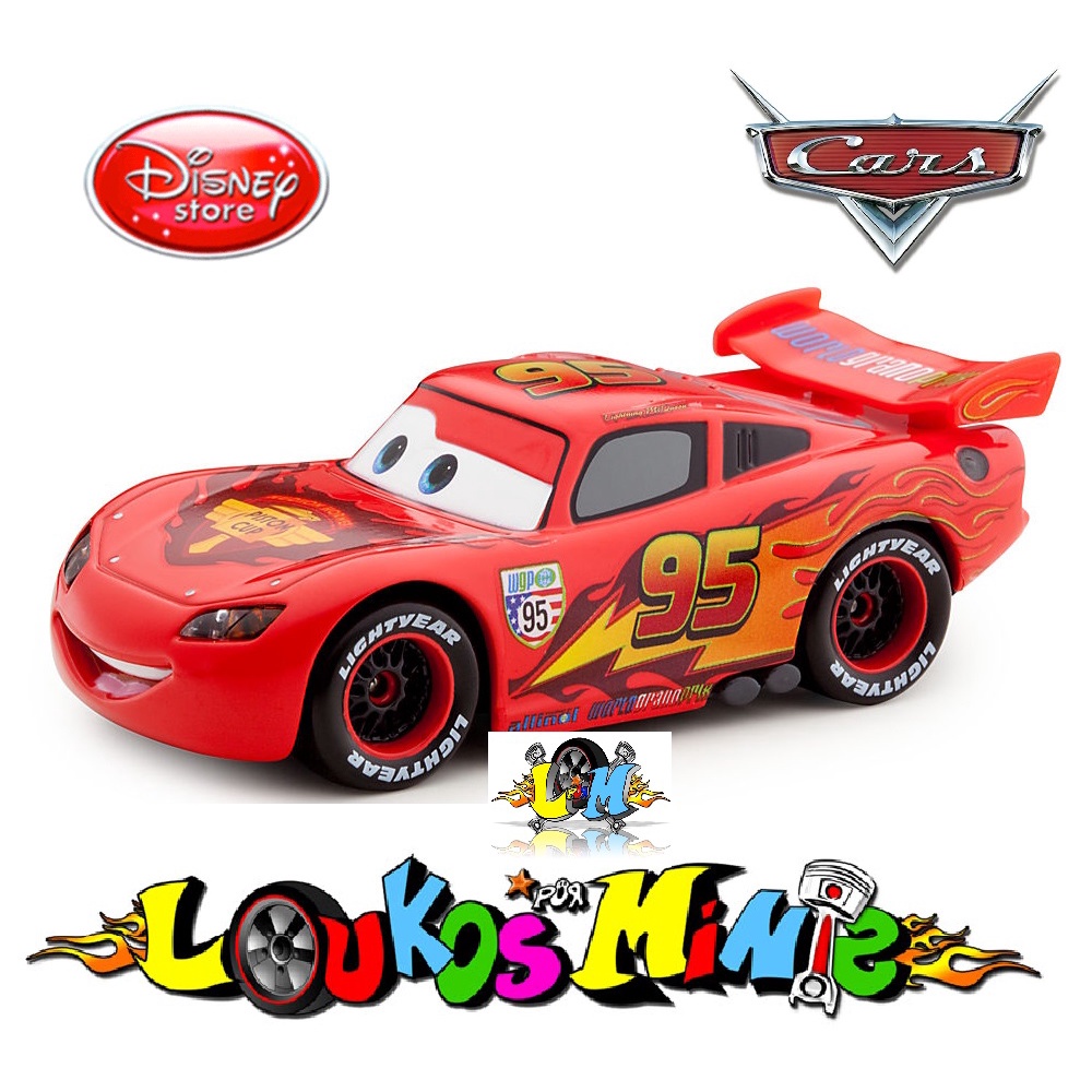 Disney Store Cars 2 Lightning McQueen Aprox.10 5cm loose Shopee