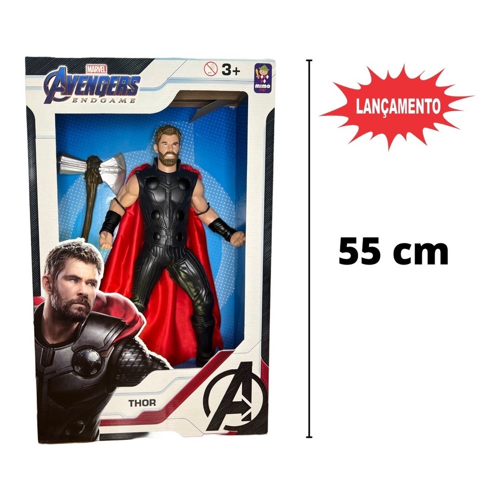 Thor Endgame Boneco Articulado 50 Cm Mimo Filme Marvel