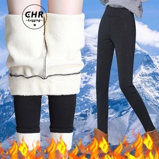 Leggings forradas de lã de Iserkafe Mulheres Calças grossas de