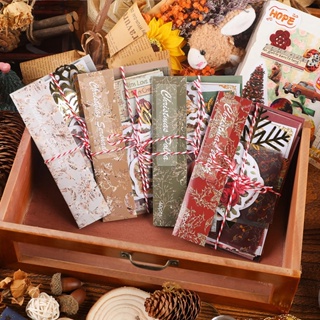 Journamm 40pcs/Pacote Decoração Estilo Natal Scrapbooking PET Adesivos Litmus Paper Combo Kit Colagem Junk Diário Artesanal Deco
