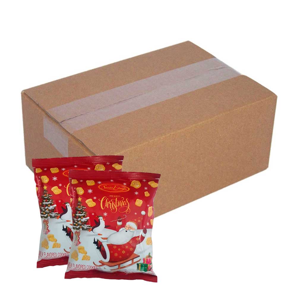 Mini Biscoitos Kit 20 Pacotes Leite Natal 100g - Santa Edwiges