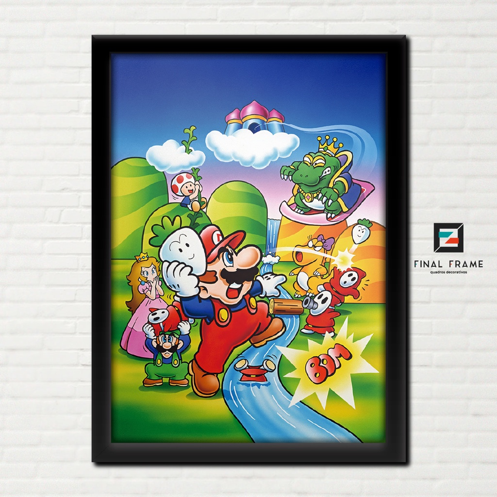 Conjunto quadros Super Mario A4