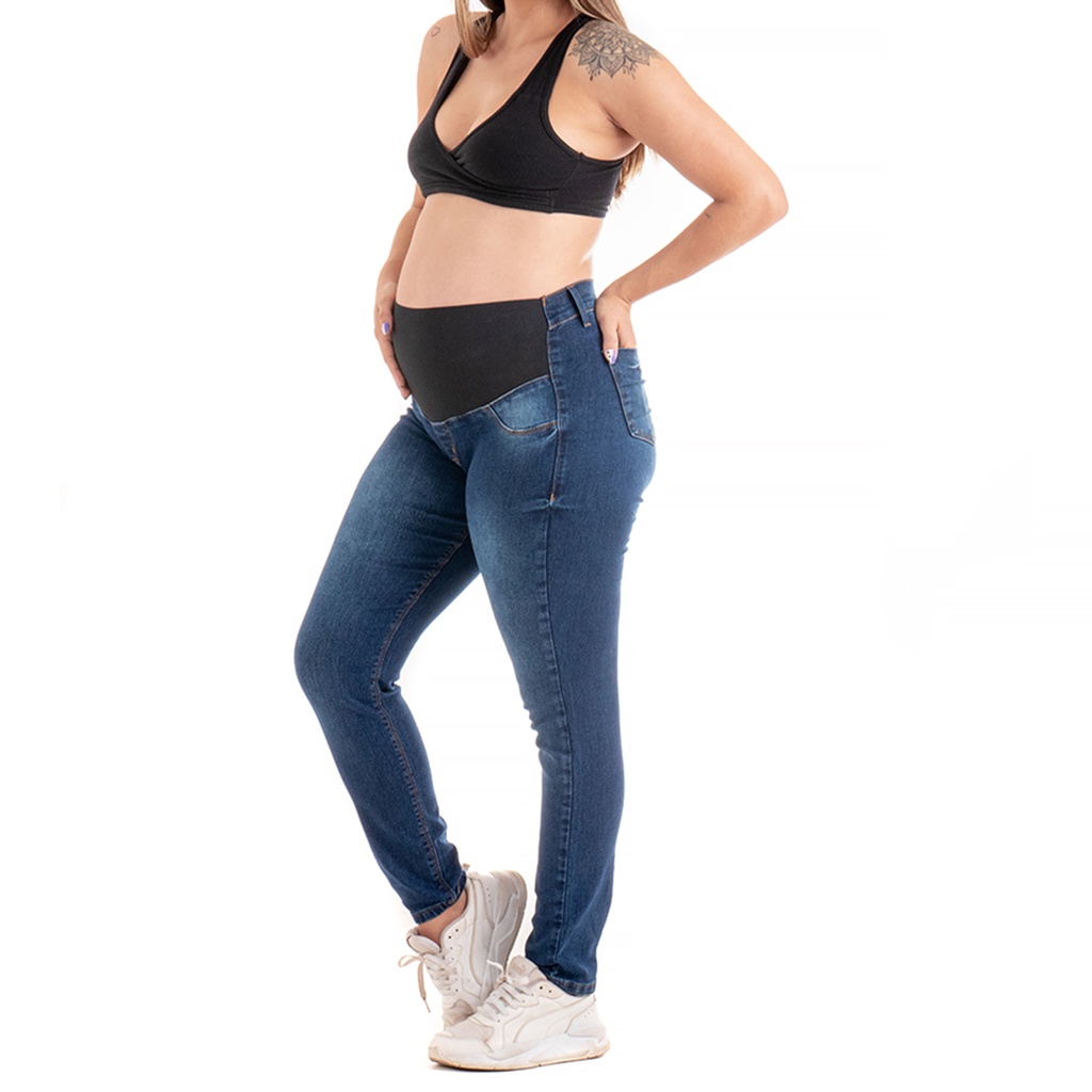 Calça para gestante plus sales size