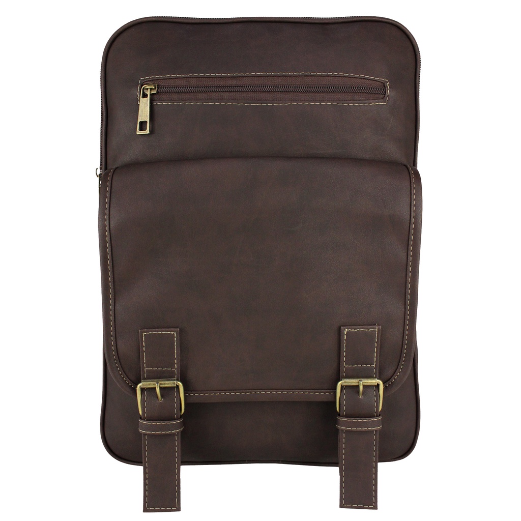 Bolsa Mochila Executiva Vintage Comporta Notebook Masculina Feminina