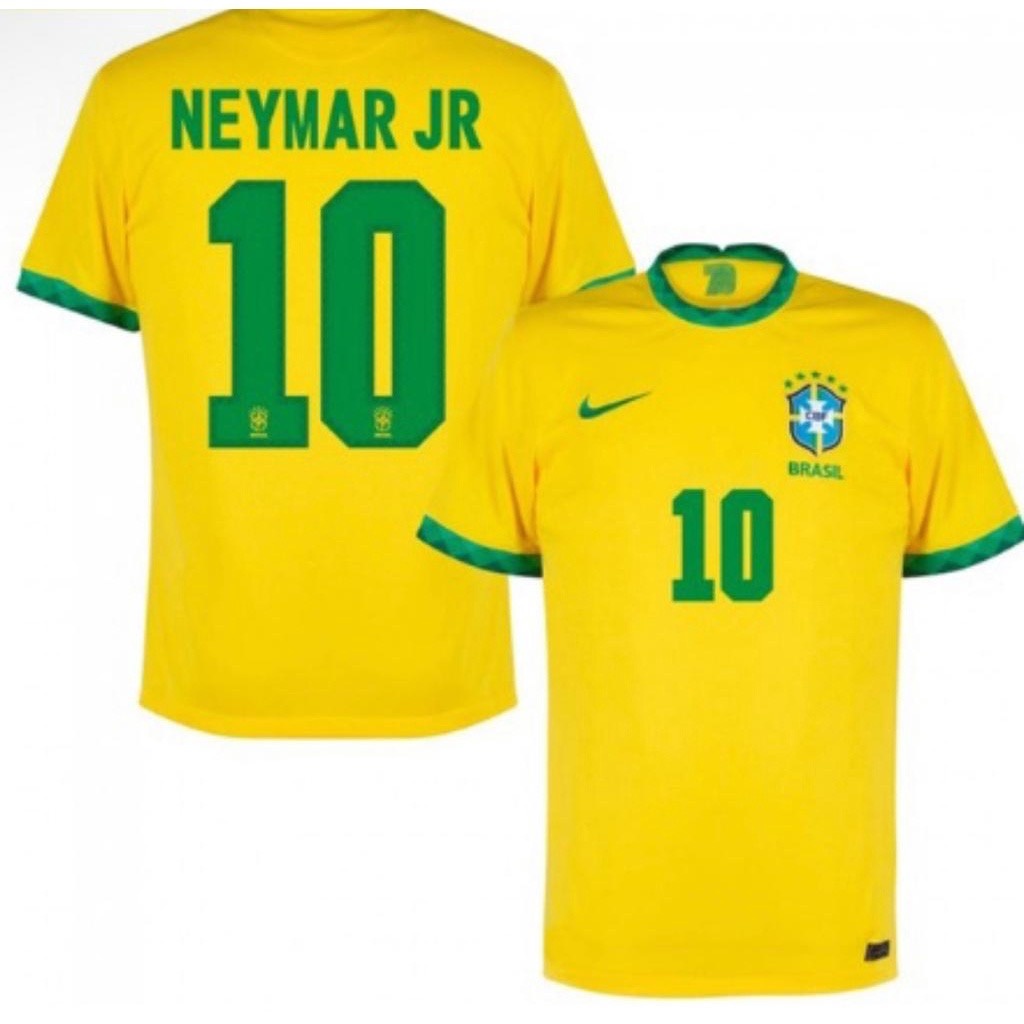 Camiseta Unissex Neymar Jr Copa 2022 Número 10 Seleção Brasileira