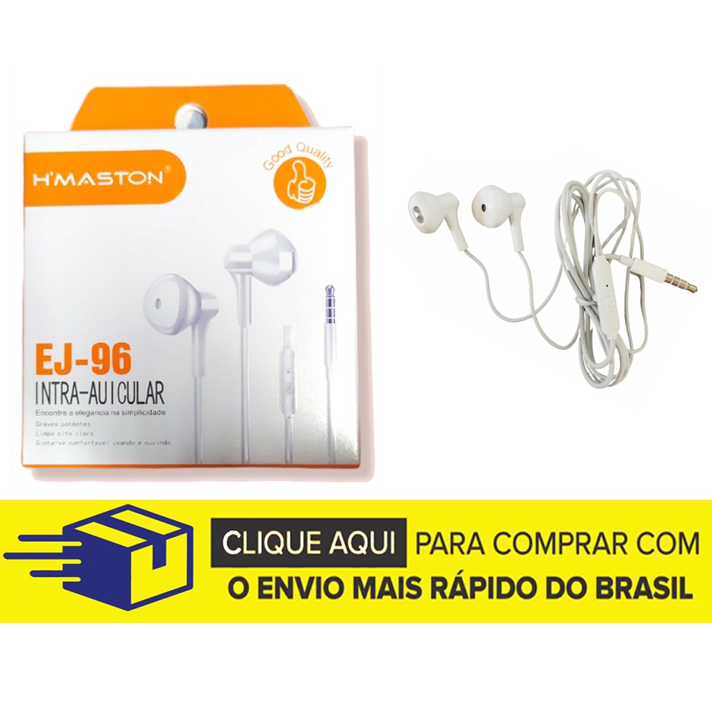 Fone De Ouvido Intra Auricular Com Microfone Hmaston Alta Qualidade Shopee Brasil 7001