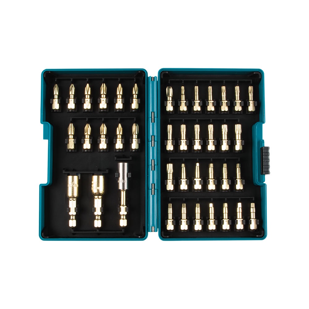Jogo de Bits para Parafusadeira 40 Peças Torção Linha Gold B69543 Makita