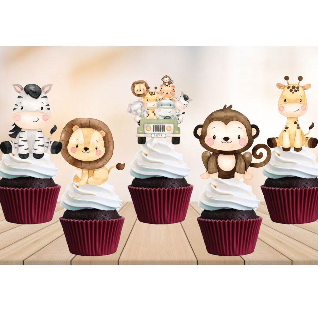 Cupcake bichos safari  Compre Produtos Personalizados no Elo7