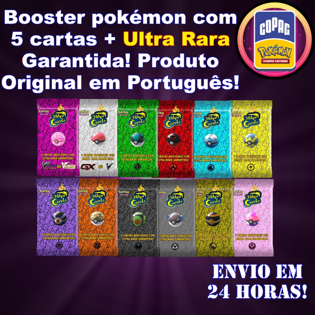 BOOSTER ÉPICO!! CARTA POKEMON RARA GARANTIDA!