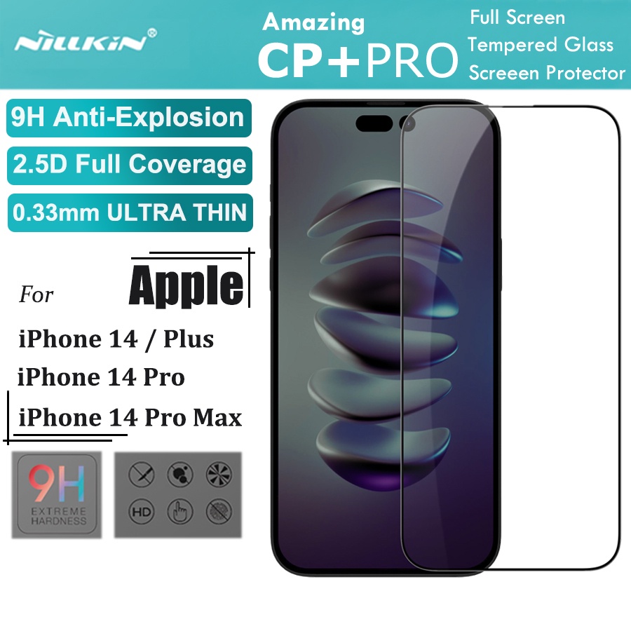 Para o iphone 14 pro max iphone14 mais protetor de tela de vidro temperado  nillkin 2.5
