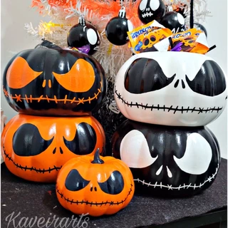 Abóbora Jack Skellington - O Estranho Mundo de Jack - Halloween - Enfeite - Decorativa
