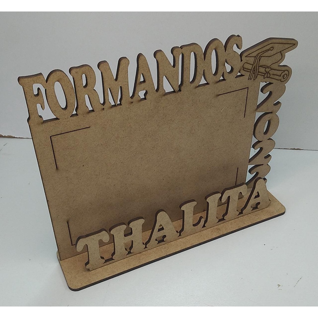 Porta Retrato Formandos X Personalizado Mdf Cru Mm Shopee Brasil