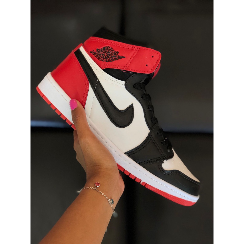 BOTA AIR JORDAN 1 TRICOLOR NEW | Shopee Brasil