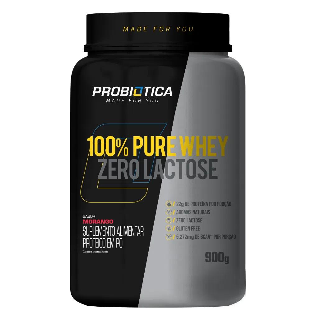 Whey Protein 100% Pure Zero Lactose 900g Probiótica