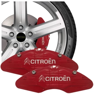 Capa Pinça De Freio Citroen Esportiva C3 C4 Vermelha Par Trava