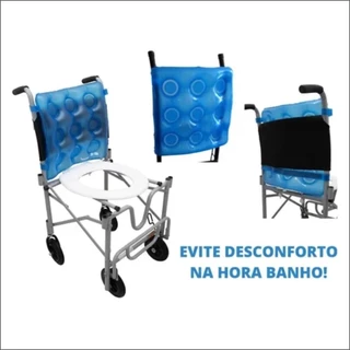 Encosto Inflável Para Cadeira De Banho Com Feicho Fixador - Aquasonus