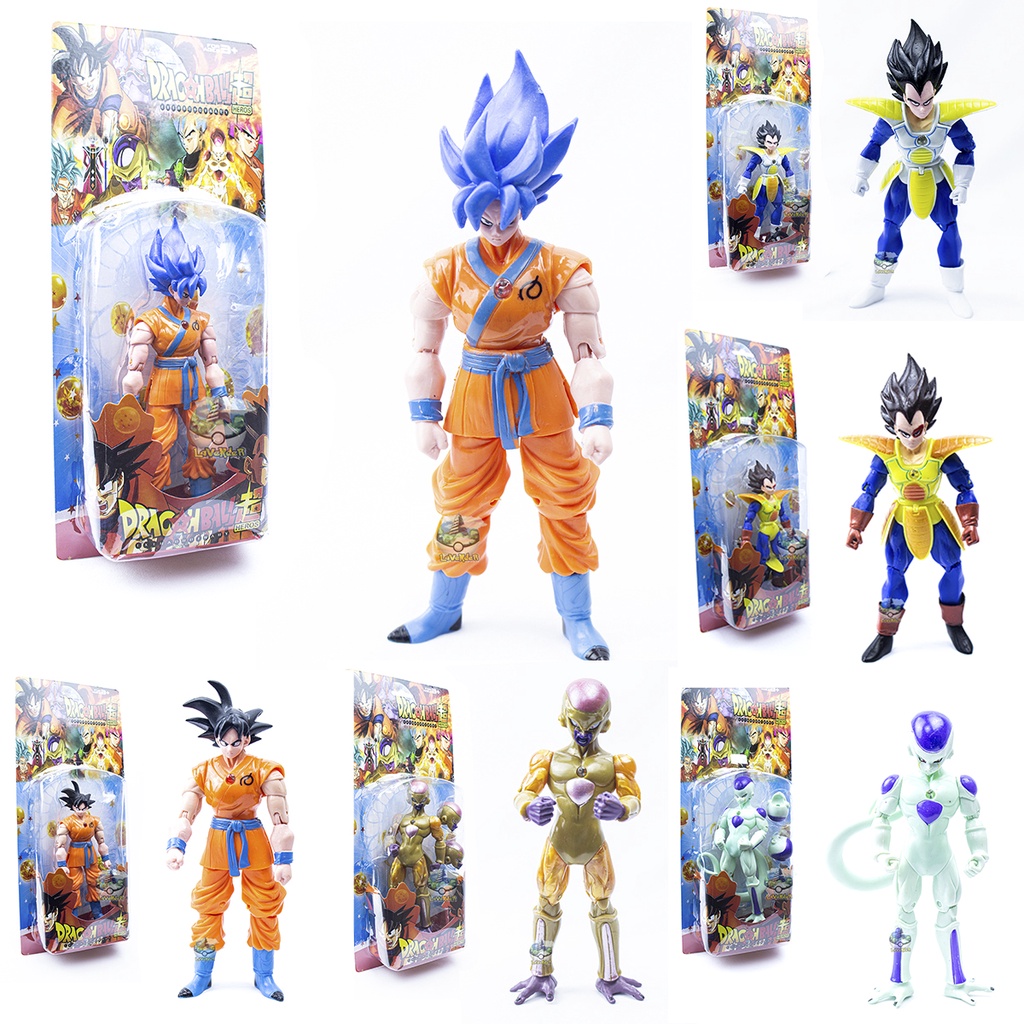 Boneco Goku ssj Blue Super Sayajin Dragon Ball Super Action colecionador  Edição Especial