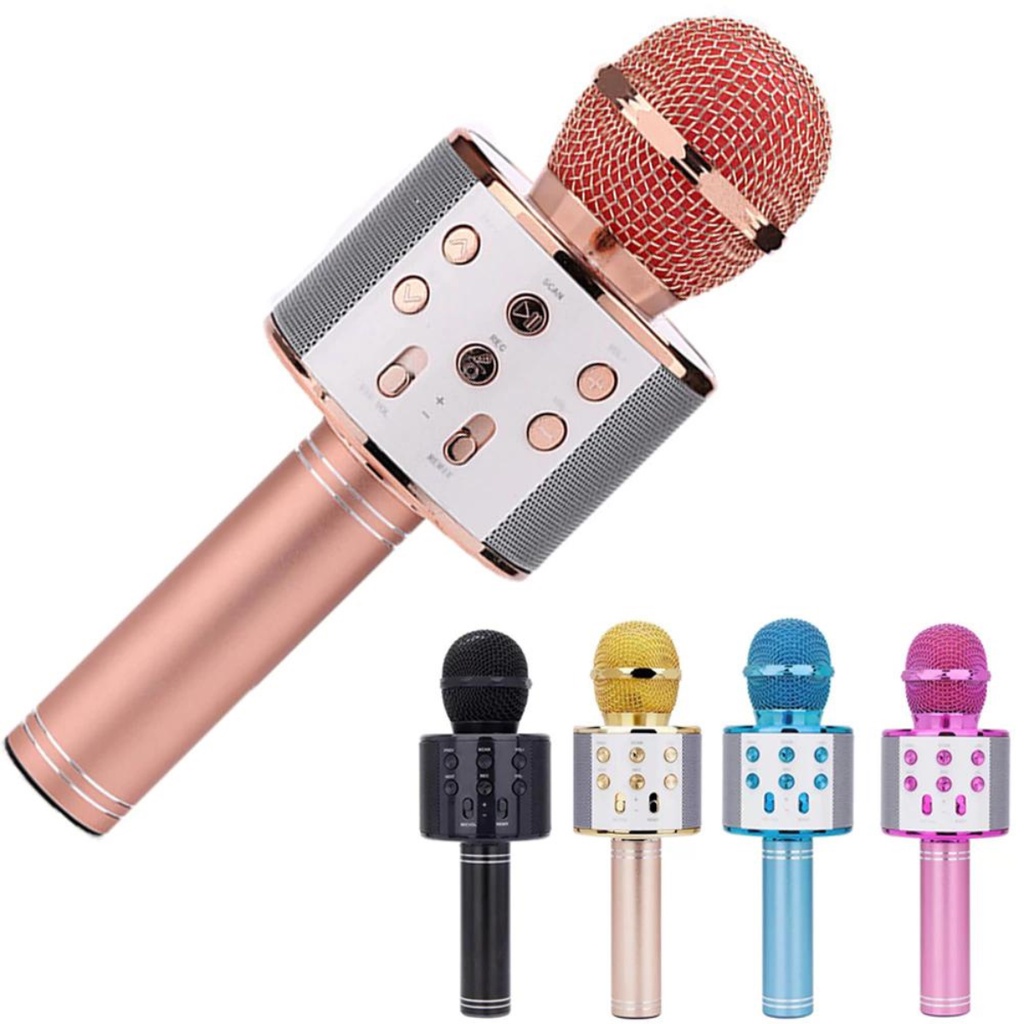 Microfone Karaokê Bluetooth/Muda Voz/Rádio FM - Drika's Import