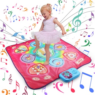 Dança Mat Brinquedos Para 3-10 Ano De Idade Meninas , 5 Jogo Modos  Incluindo 3 Desafio Levels , Ajustável Almofada Da De Volume Com Luzes LED  , Presentes De Aniversário De Natal 3 4 5 6 7 8 9 + Velho