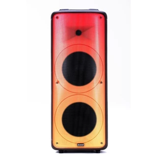 CAIXA DE SOM AMPLIFICADA AMVOX ACA 2000 PARTY VOX BLUETOOTH 2000W BIVOLT COM LED 2 WOOFER DE 10