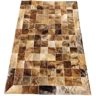 Tapete de couro Marrom 1,00x1,50 placa de 10 cm com bordas