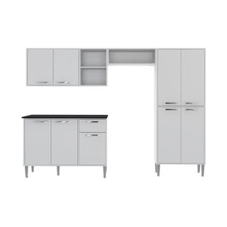 Cozinha Compacta Multimóveis Xangai Plus FG2840 Multimóveis Branca