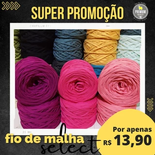 linha para croche fio de malha selecionada 130mt