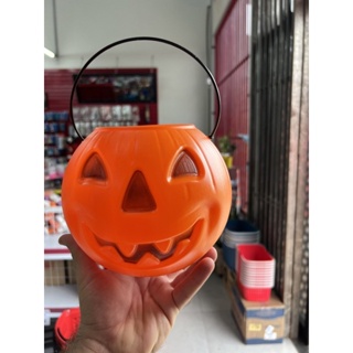 Balde Abóbora Halloween Grande