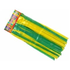 Varal De Fita Plástica Decoração Festa Copa do Mundo Brasil Verde e Amarelo 50 Metros em Oferta na Shopee