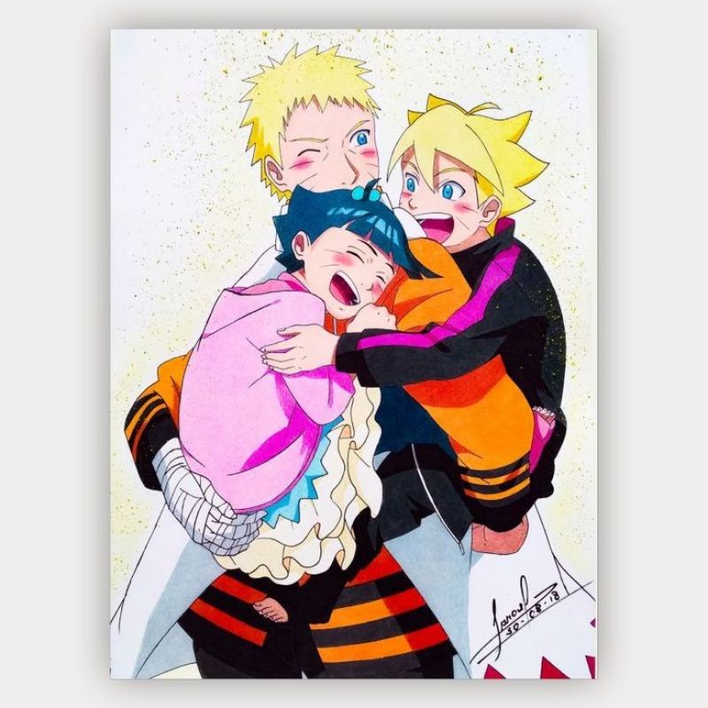 Quadro Decorativo Naruto Símbolo Aldeia Da Folha 23x33cm