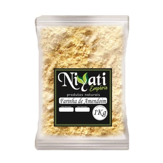 Farinha de Amendoim Pura 1Kg Sem Glúten Premium